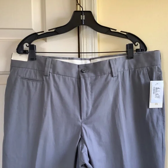 GTA Men’s Pants Straight Leg Slim Fit Grey Cotton SZ 40/34